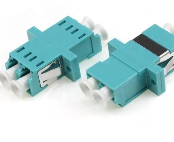 Lc To Lc Fiber Adapter OM3 Symmetry Type Plastic UPC APC LC Duplex Adapter
