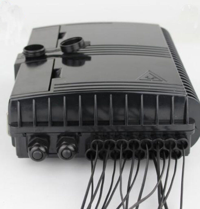 Waterproof Terminal Box 2 Inlet 16 Outlet 16 Ports Ftth Fiber Optic Distribution Box ABS/PC
