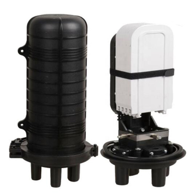 Ip68 24 48 96coreVertical heat shrink seal dome fiber optic closure 1 inlet 3 outlet