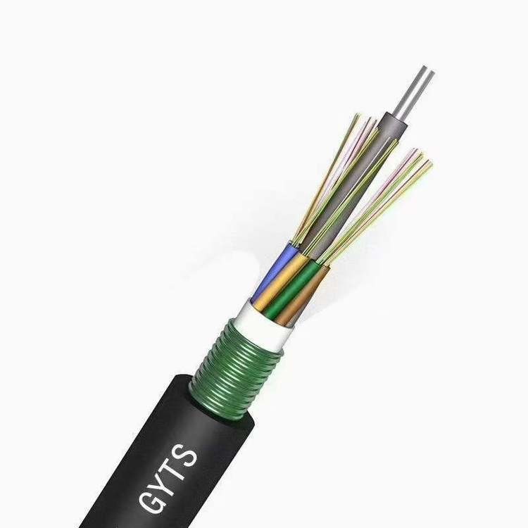 Outdoor 24 Core GYTS FTTH Optical Fiber Cable G652D Single Mode For ...