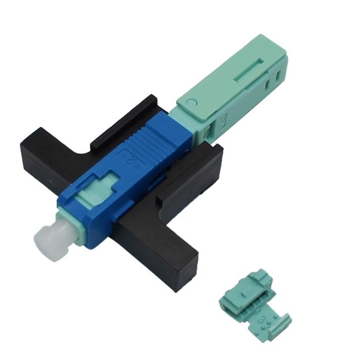LAN Sc Quick Assembly Connector , Sc Single Mode Fiber Connectors Pre ...
